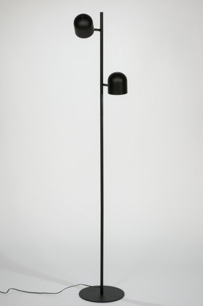 Stojací černá bodová lampa se stmívačem Laurence Fill Nero (LMD)