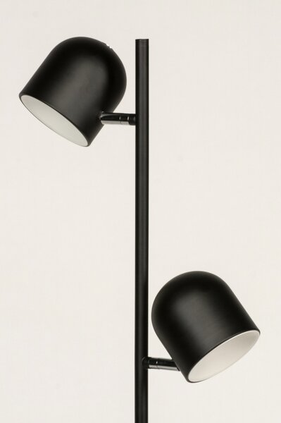 Stojací černá bodová lampa se stmívačem Laurence Fill Nero (LMD)