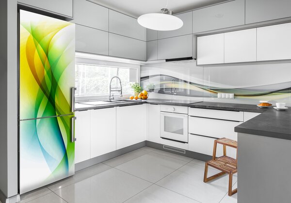 Nálepka na ledničku Abstraktní vlny FridgeStick-70x190-f-91760180