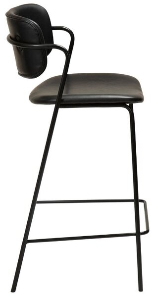 ​​​​​Dan-Form Černá koženková barová židle DAN-FORM Zed 67 cm