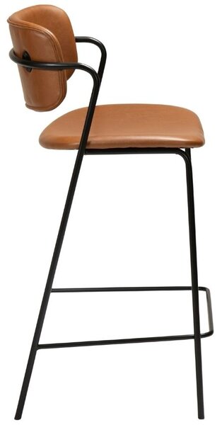 ​​​​​Dan-Form Koňakově hnědá koženková barová židle DAN-FORM Zed 67 cm