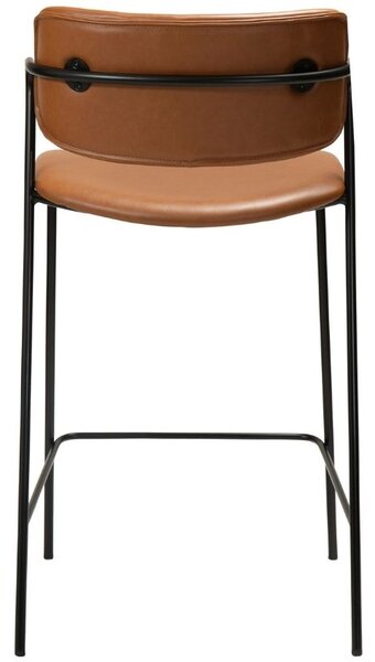 ​​​​​Dan-Form Koňakově hnědá koženková barová židle DAN-FORM Zed 67 cm