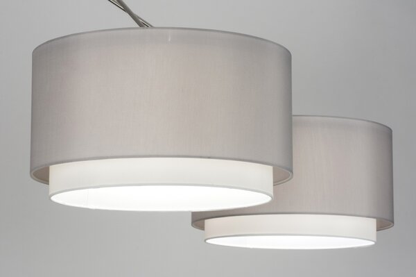 Závěsné designové šedé svítidlo nad stůl Snap Duo Lumina Nocce Yersey (LMD)