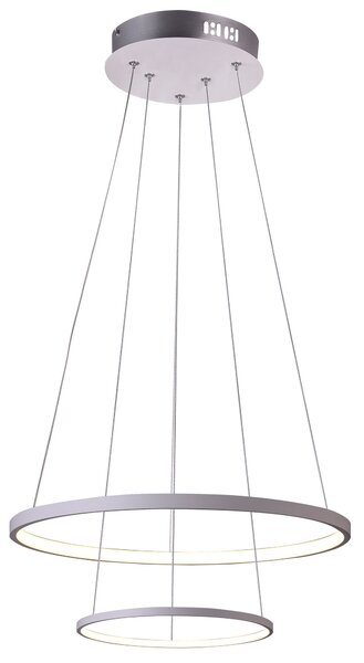 CLX Designový LED závěsný lustr na lanku LAUREANO, bílý 32-64752