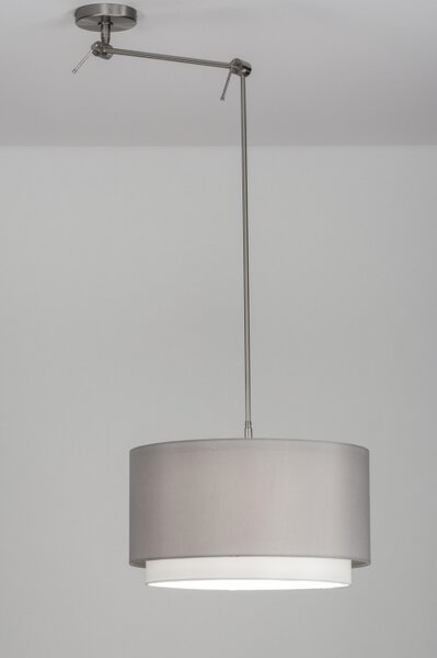 Závěsné designové šedé svítidlo nad stůl Piega Yersey (LMD)