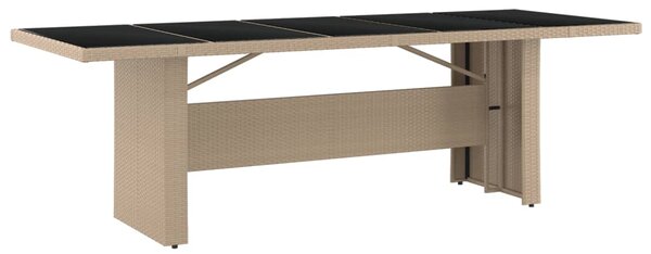 11dílný zahradní bistro set s poduškami béžový polyratan 3277248