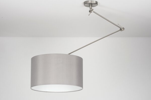 Závěsné designové šedé svítidlo nad stůl Snap Light Yersey (LMD)