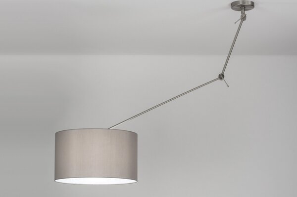 Závěsné designové šedé svítidlo nad stůl Snap Light Yersey (LMD)