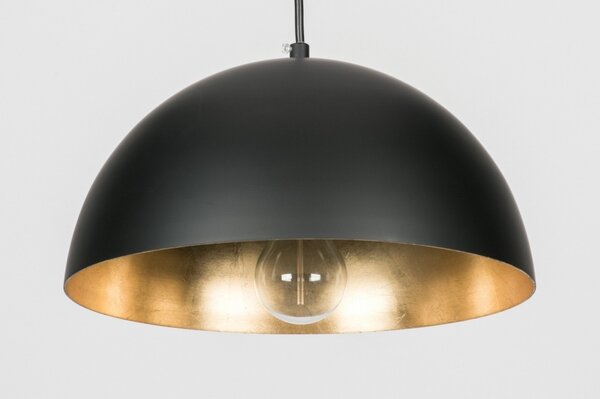 Závěsné designové svítidlo nad stůl Magna 30,5 Black and Gold (LMD)