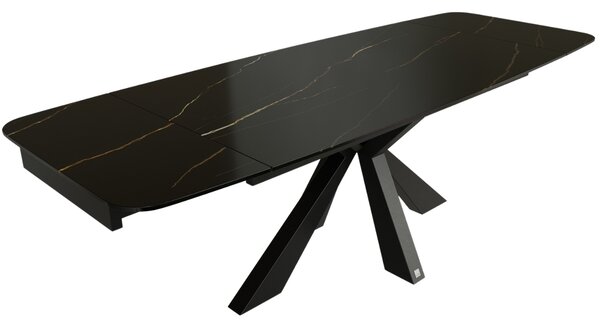 Miotto Skleněný rozkládací jídelní stůl Moena 160/200/240 x 76 cm
