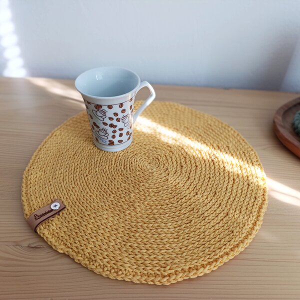 Kulaté prostírání 30cm Barva: Žlutá