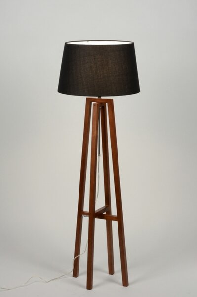 Stojací designová lampa Paola Nero and Brown (LMD)