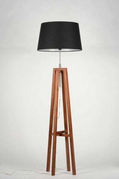 Stojací designová lampa Paola Nero and Brown (LMD)