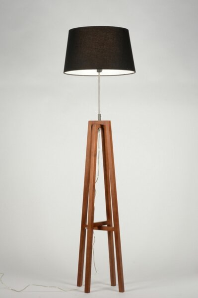 Stojací designová lampa Paola Nero and Brown (LMD)