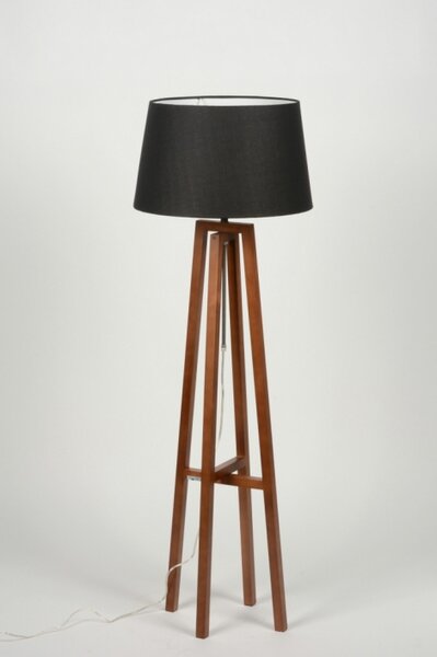 Stojací designová lampa Paola Nero and Brown (LMD)