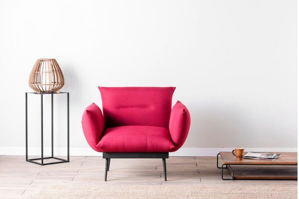 Bordó křeslo Futon Jax