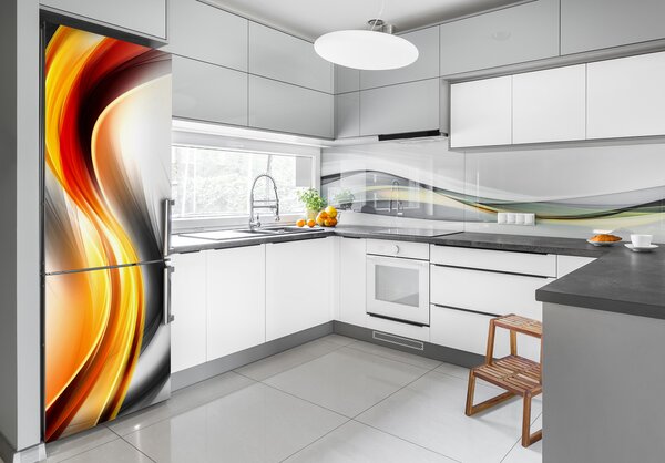 Nálepka na ledničku Abstraktní vlny FridgeStick-70x190-f-92171072