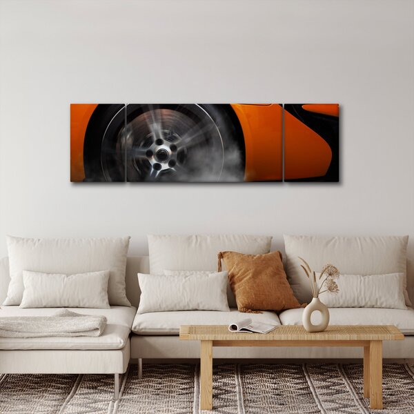 Obraz - Oranžový sporťák (170x50 cm)