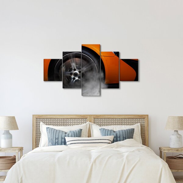Obraz - Oranžový sporťák (125x70 cm)