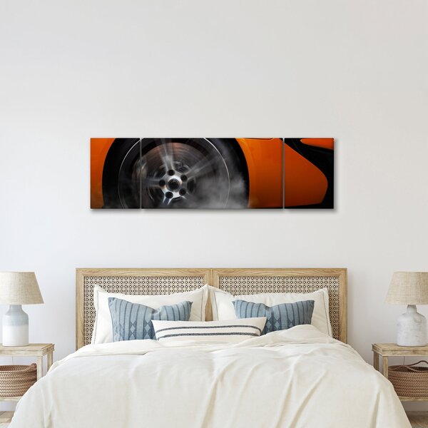 Obraz - Oranžový sporťák (170x50 cm)