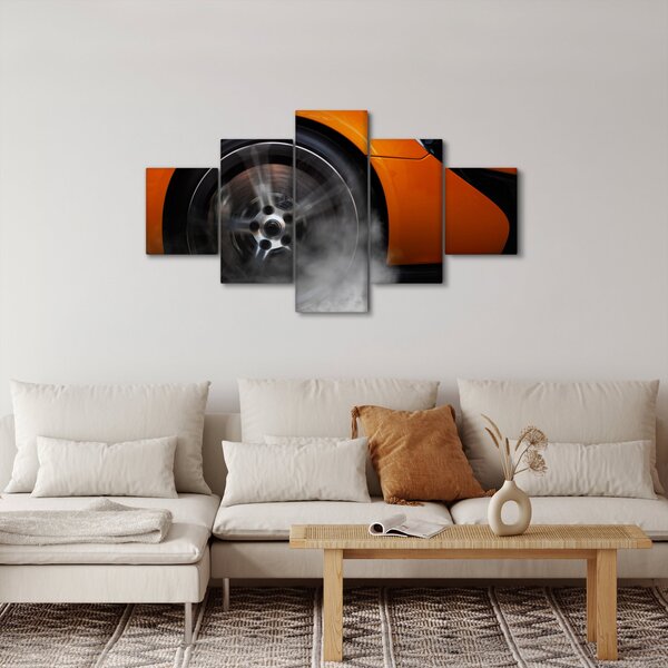 Obraz - Oranžový sporťák (125x70 cm)