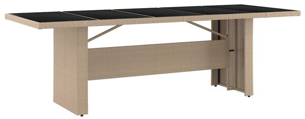 9dílný zahradní bistro set s poduškami béžový polyratan 3277299