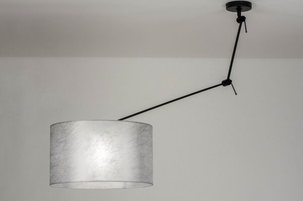 Závěsné designové svítidlo nad stůl Snap Light Silver and Black (LMD)