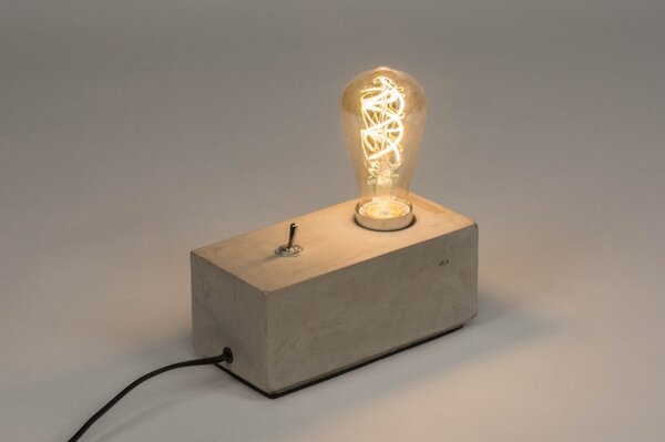 Stolní designová betonová lampa Focus Beton (LMD)