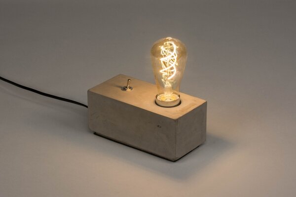 Stolní designová betonová lampa Focus Beton (LMD)