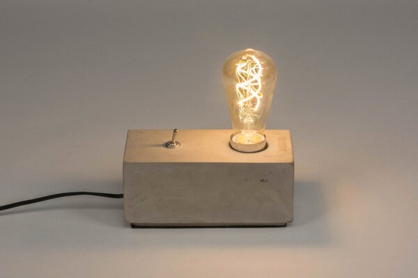 Stolní designová betonová lampa Focus Beton (LMD)