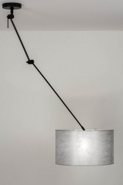 Závěsné designové svítidlo nad stůl Snap Light Silver and Black (LMD)