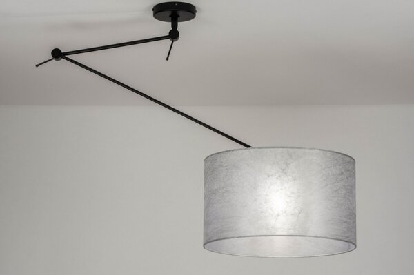 Závěsné designové svítidlo nad stůl Snap Light Silver and Black (LMD)