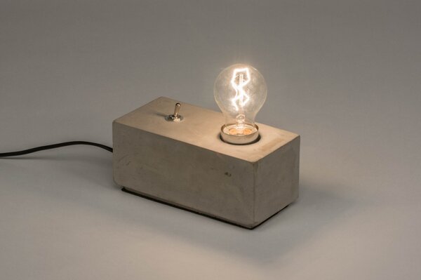 Stolní designová betonová lampa Focus Beton (LMD)