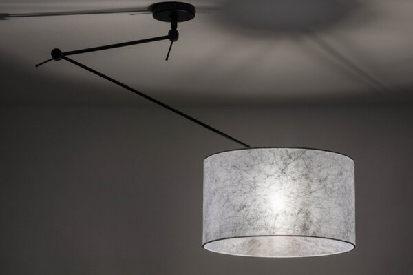 Závěsné designové svítidlo nad stůl Snap Light Silver and Black (LMD)