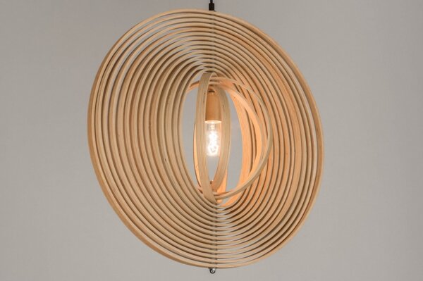 Závěsné designové svítidlo do obýváku Wood Barcelona (LMD)