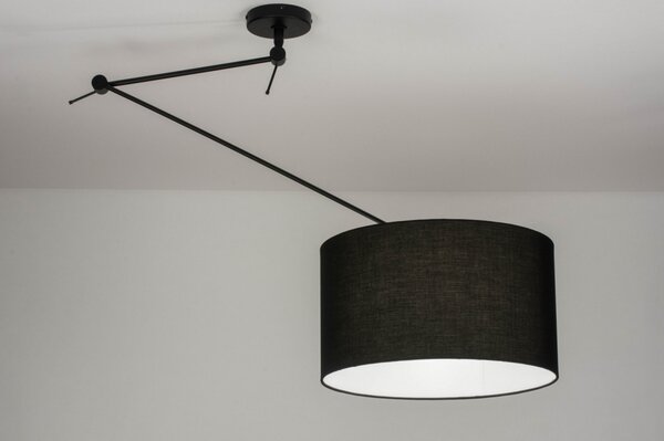 Závěsné designové černé svítidlo nad stůl Snap Light Black and Black (LMD)
