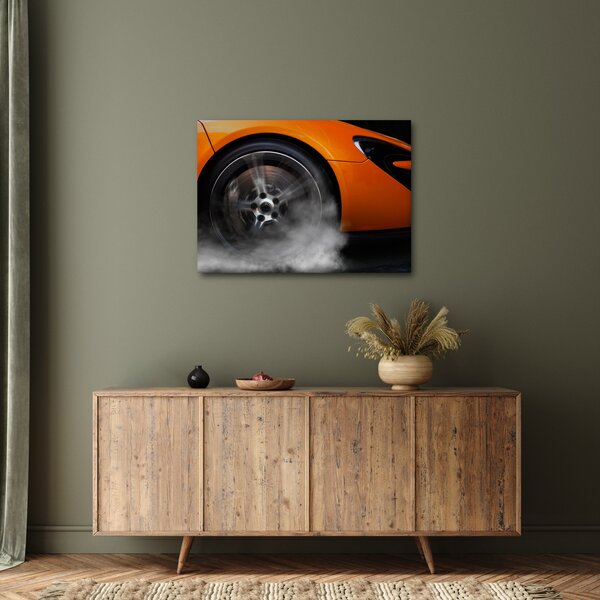 Obraz - Oranžový sporťák (70x50 cm)