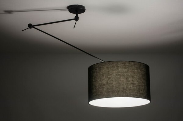Závěsné designové černé svítidlo nad stůl Snap Light Black and Black (LMD)