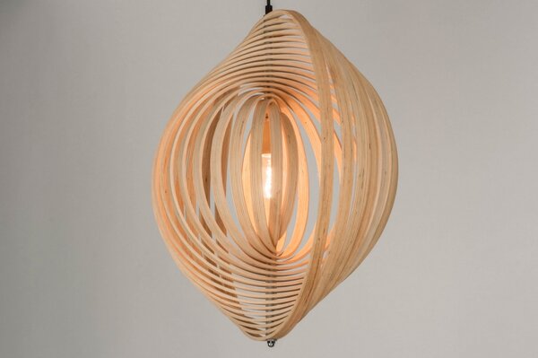 Závěsné designové svítidlo do obýváku Wood Barcelona (LMD)