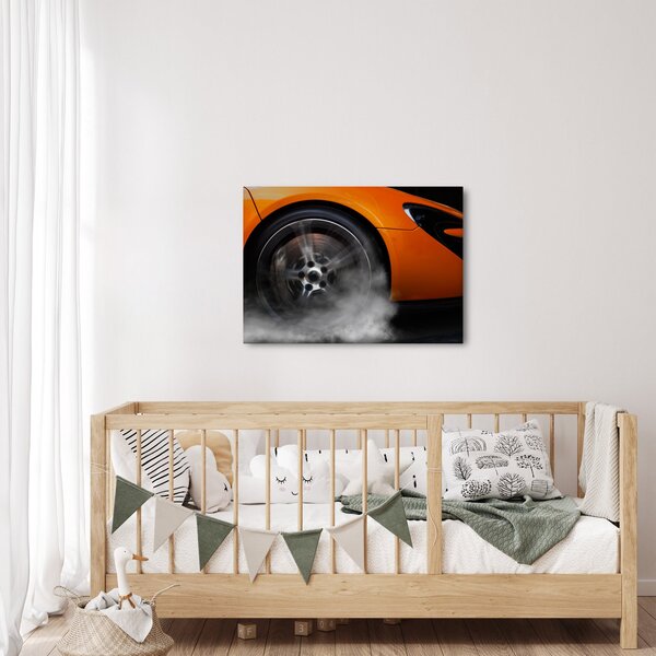 Obraz - Oranžový sporťák (70x50 cm)