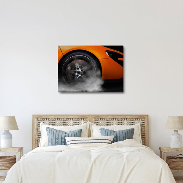 Obraz - Oranžový sporťák (70x50 cm)