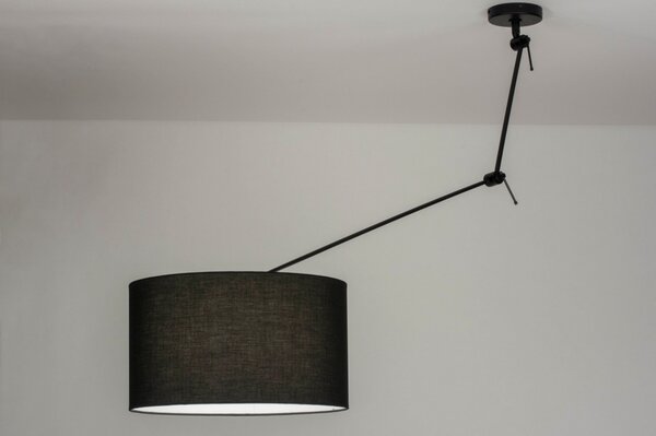 Závěsné designové černé svítidlo nad stůl Snap Light Black and Black (LMD)
