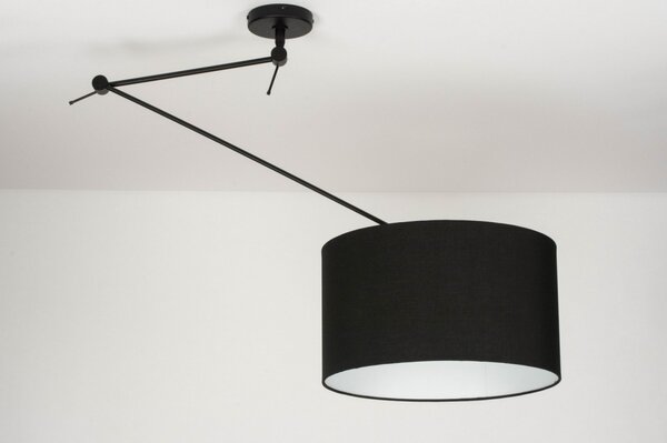 Závěsné designové černé svítidlo nad stůl Snap Light Black and Black (LMD)