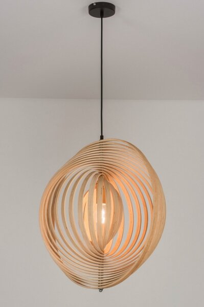 Závěsné designové svítidlo do obýváku Wood Barcelona (LMD)