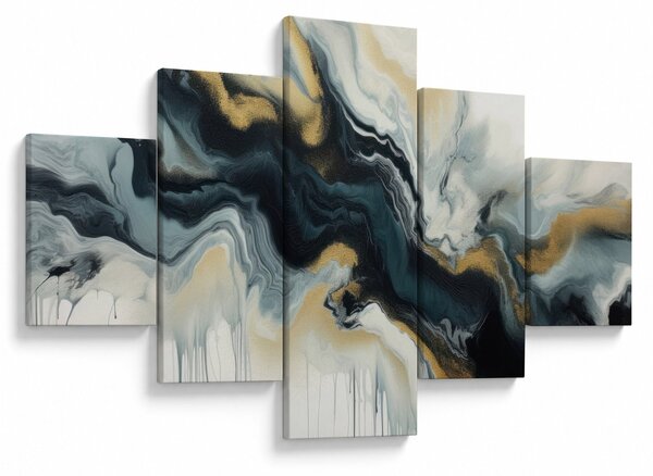 Obraz - Mramorovaná kresba (125x70 cm)