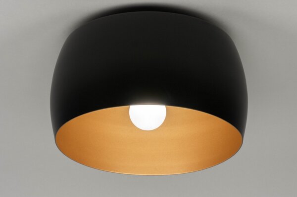 Stropní designové svítidlo Bond Black and Gold (LMD)