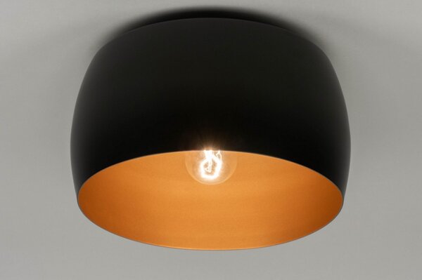 Stropní designové svítidlo Bond Black and Gold (LMD)