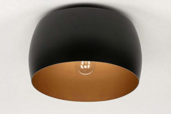 Stropní designové svítidlo Bond Black and Gold (LMD)