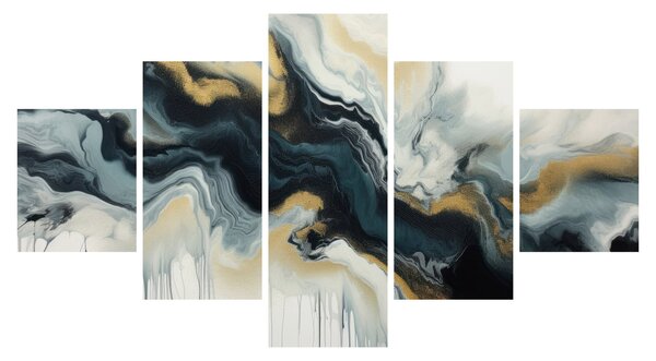 Obraz - Mramorovaná kresba (125x70 cm)