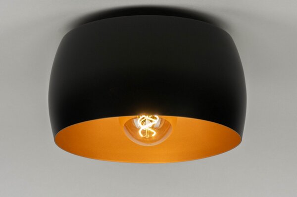Stropní designové svítidlo Bond Black and Gold (LMD)
